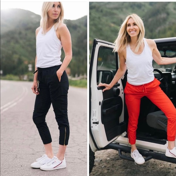 ZYIA Pants - ZYIA Black Zipper Everywhere Joggers